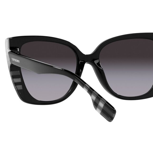 Burberry Meryl Grey Gradient Butterfly Ladies Sunglasses - Picture 3 of 4